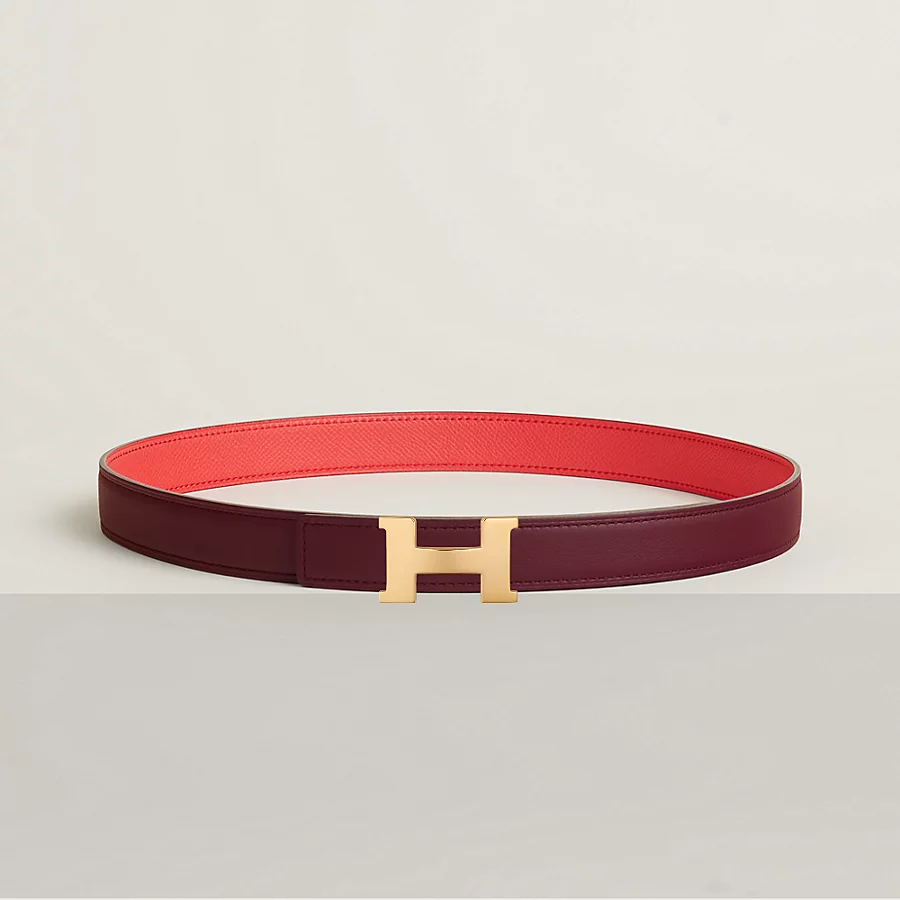 Mini Constance belt buckle & Reversible leather strap 24 mm - Image 1